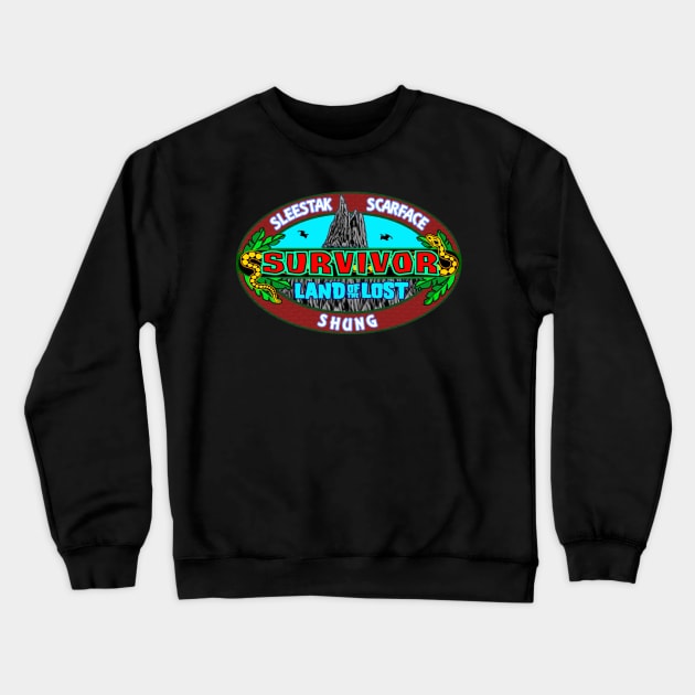 Land of the Lost Crewneck Sweatshirt by TheNerdyEffect